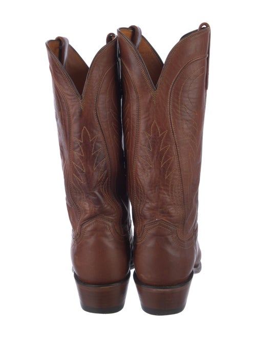 1883 by Lucchese Leather Embroidered Accent Western Boots