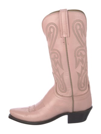 1883 by Lucchese Leather Patterned Western Boots