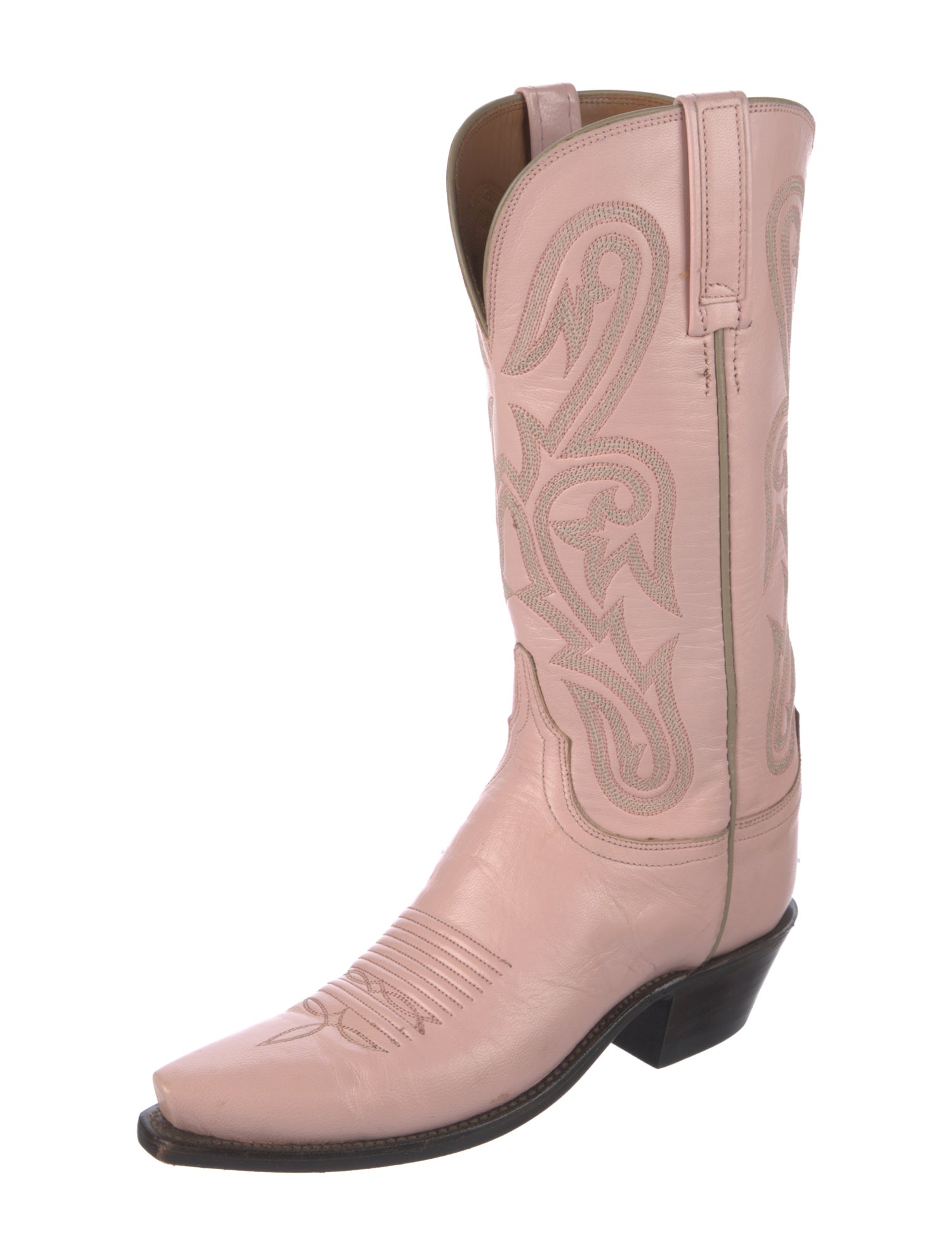 1883 by Lucchese Leather Patterned Western Boots
