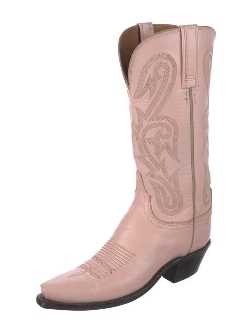 1883 by Lucchese Leather Patterned Western Boots