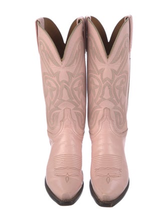1883 by Lucchese Leather Patterned Western Boots