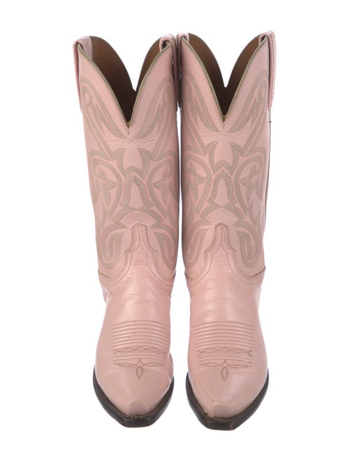 1883 by Lucchese Leather Patterned Western Boots
