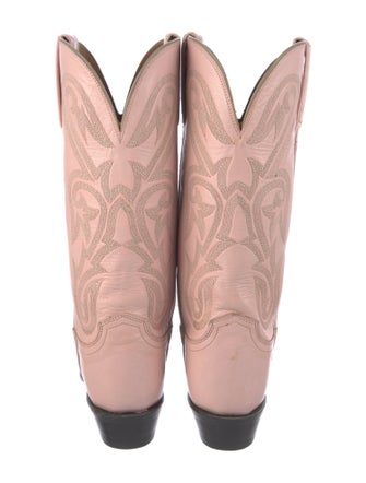 1883 by Lucchese Leather Patterned Western Boots