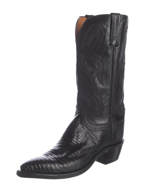 1883 by Lucchese Leather Striped Western Boots