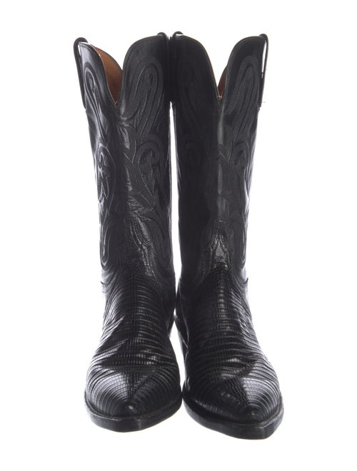 1883 by Lucchese Leather Striped Western Boots