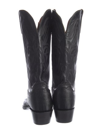 1883 by Lucchese Leather Striped Western Boots