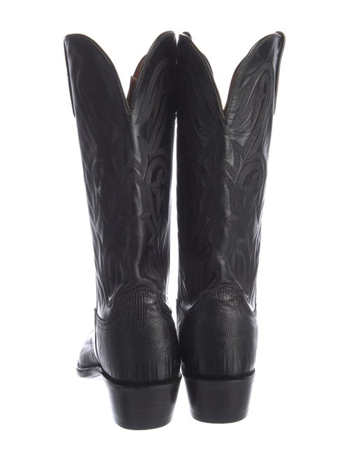 1883 by Lucchese Leather Striped Western Boots