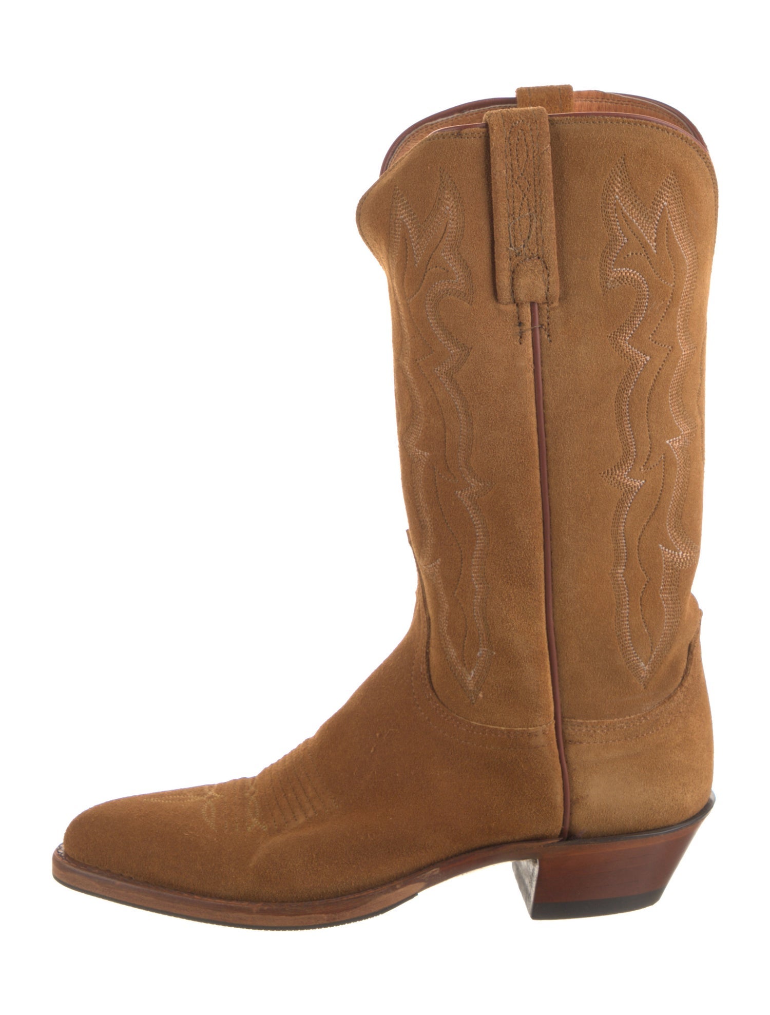 1883 by Lucchese Leather Embroidered Accent Western Boots