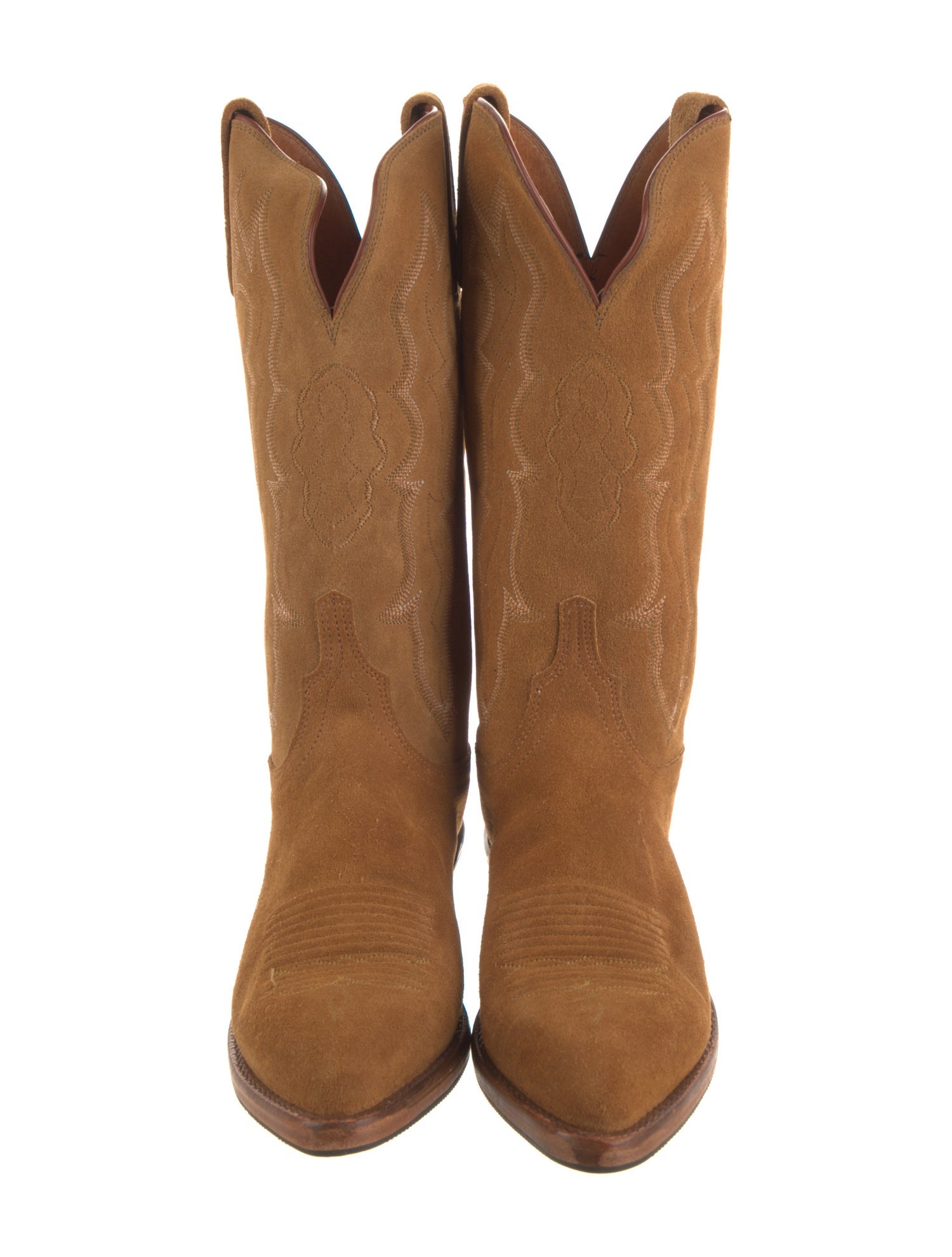 1883 by Lucchese Leather Embroidered Accent Western Boots