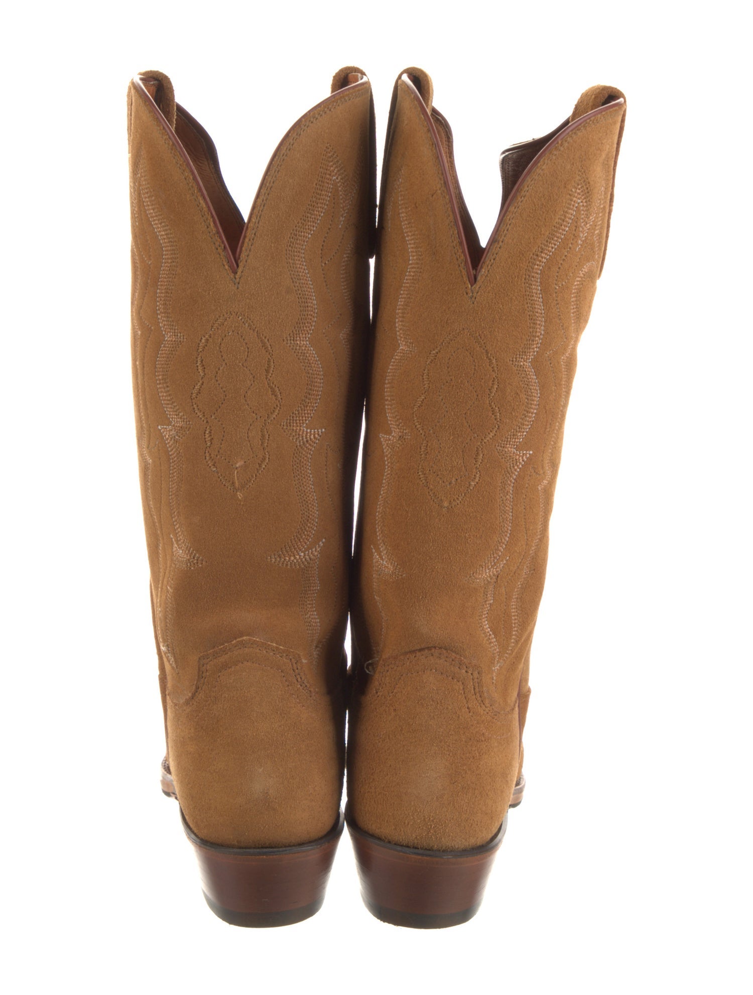 1883 by Lucchese Leather Embroidered Accent Western Boots