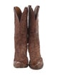 1883 by Lucchese Leather Patterned Western Boots