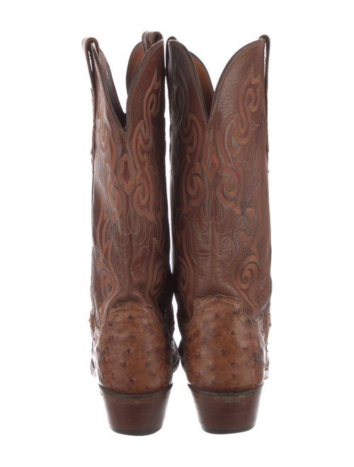 1883 by Lucchese Leather Patterned Western Boots