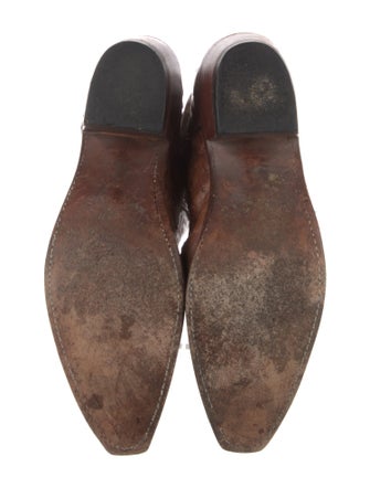 1883 by Lucchese Leather Patterned Western Boots