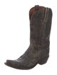 1883 by Lucchese Leather Embroidered Accent Western Boots