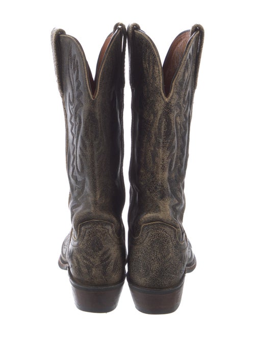 1883 by Lucchese Leather Embroidered Accent Western Boots