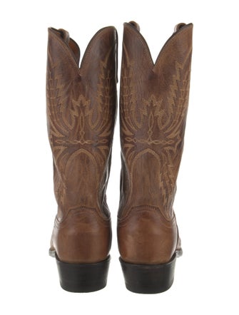 1883 by Lucchese Leather Patterned Western Boots