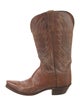 1883 by Lucchese Leather Patterned Western Boots