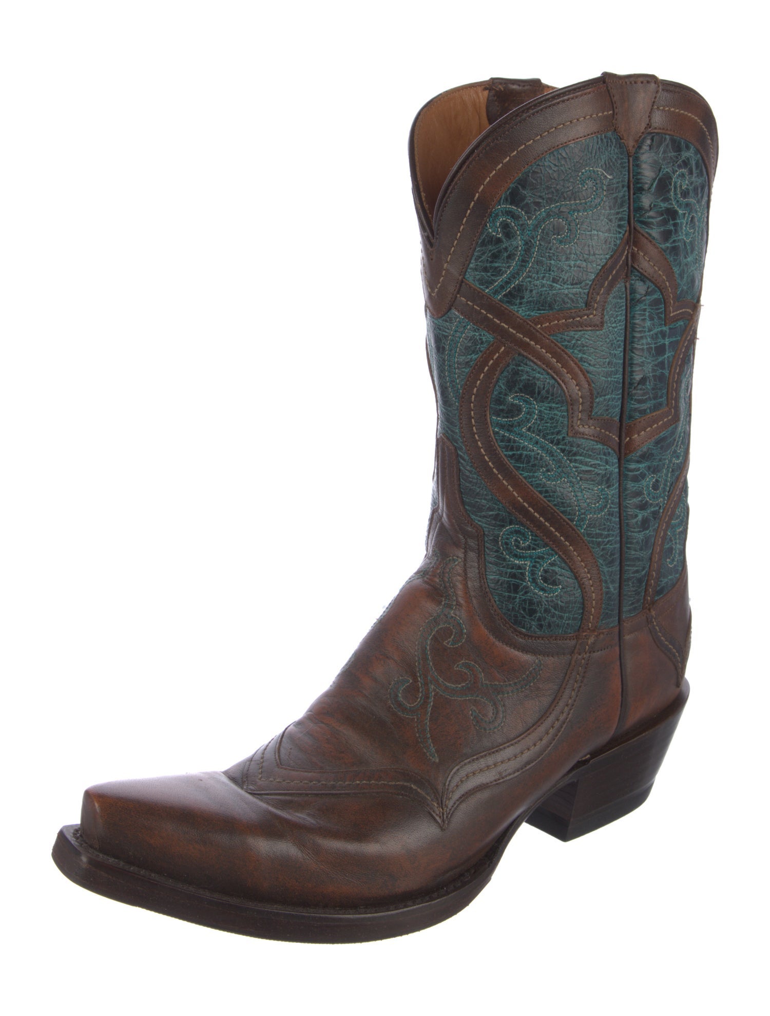 1883 by Lucchese Embossed Leather Printed Western Boots