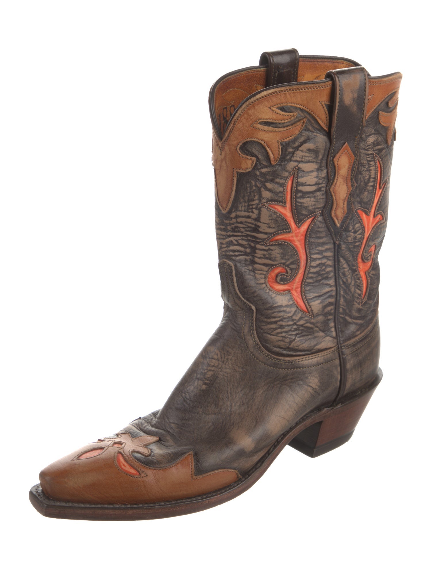 1883 by Lucchese Leather Printed Western Boots