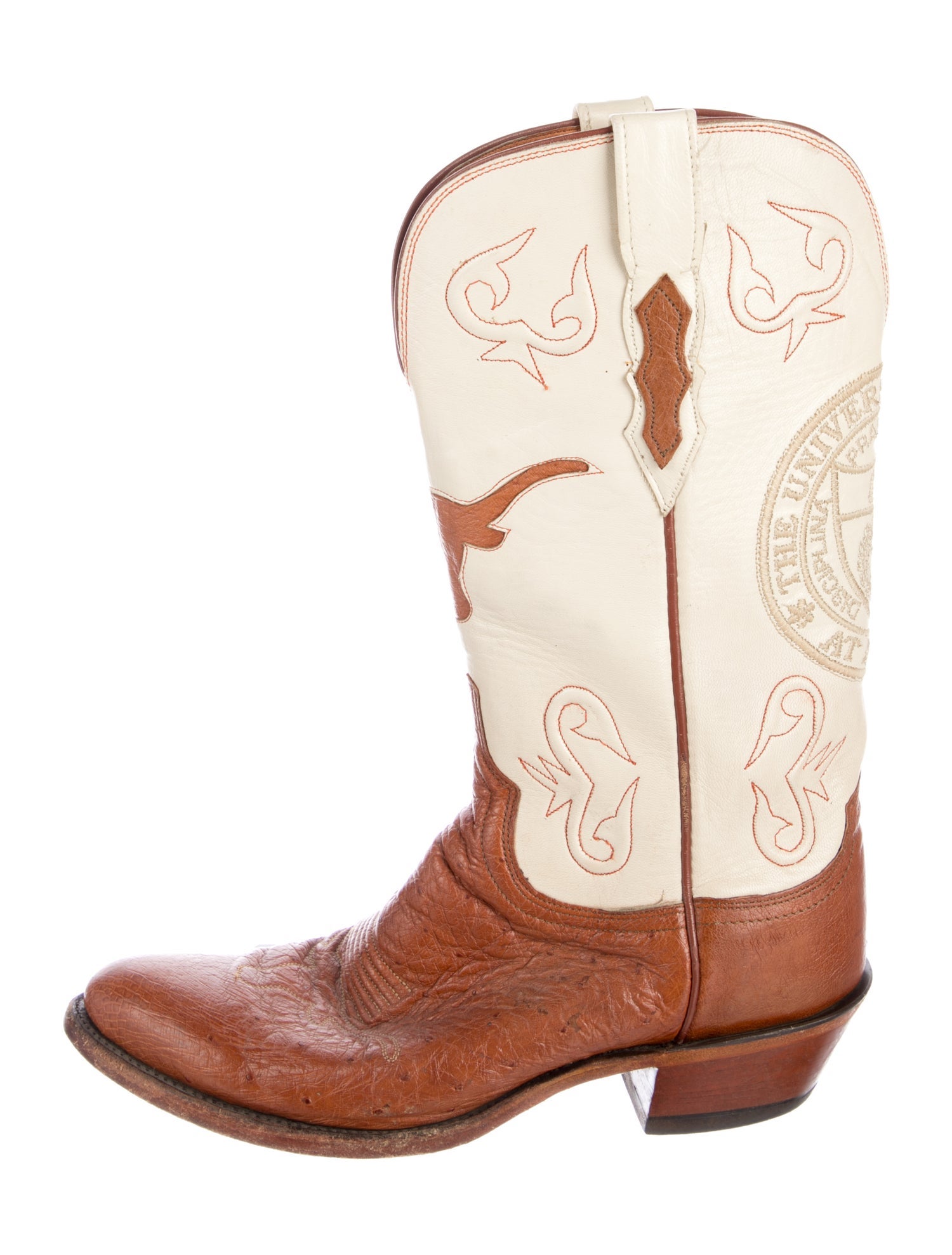 1883 by Lucchese Leather Patterned Western Boots