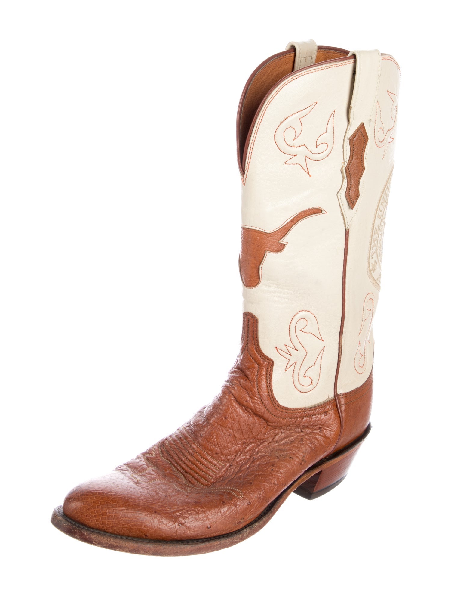 1883 by Lucchese Leather Patterned Western Boots