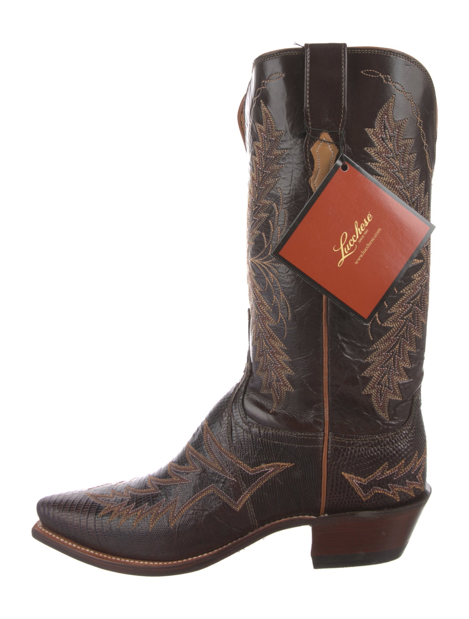 1883 by Lucchese Leather Western Boots