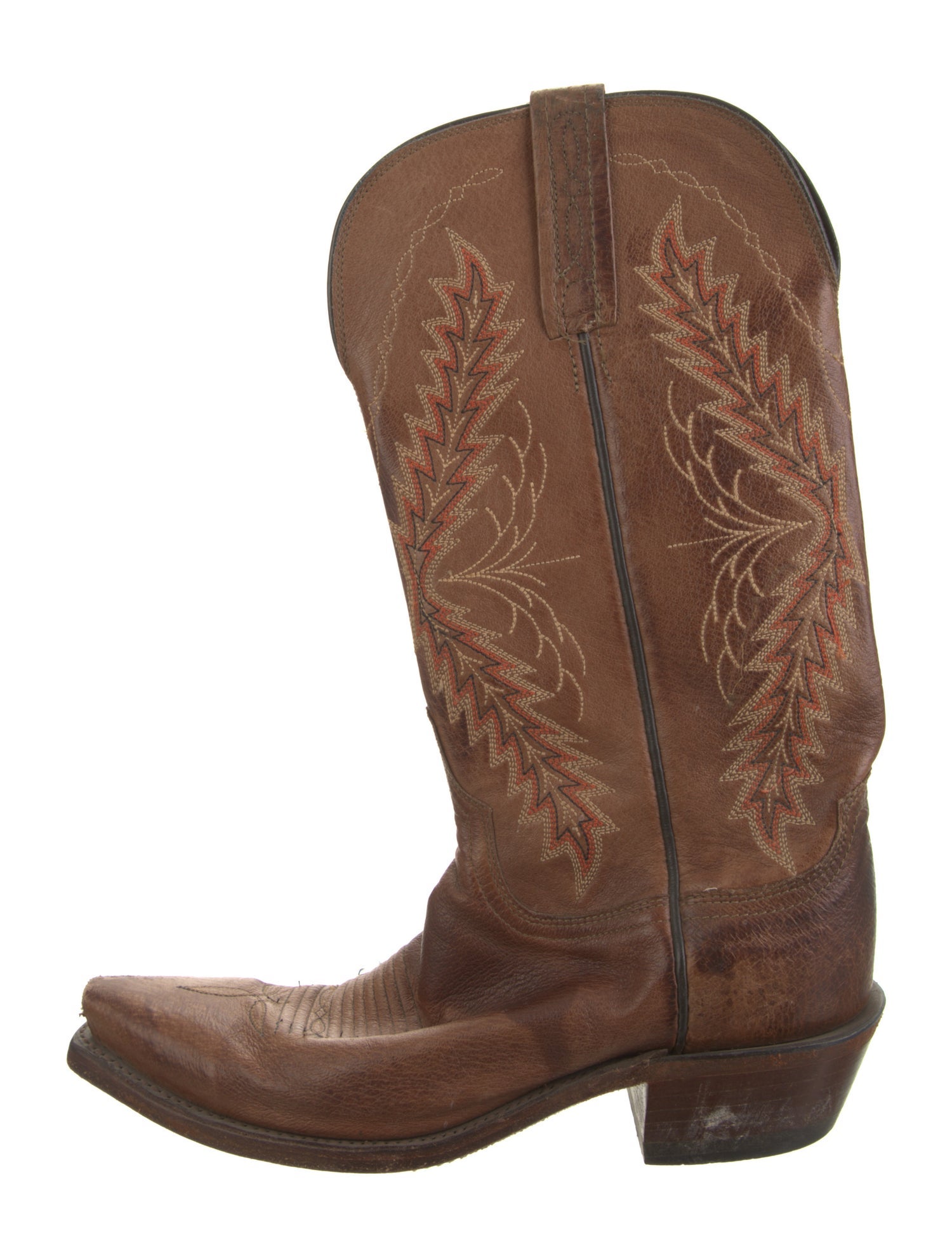 1883 by Lucchese Leather Printed Western Boots
