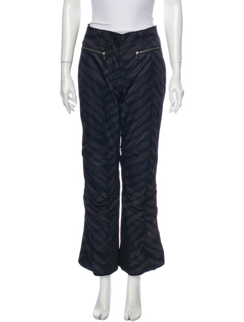 Obermeyer Animal Print Flared Pants Green