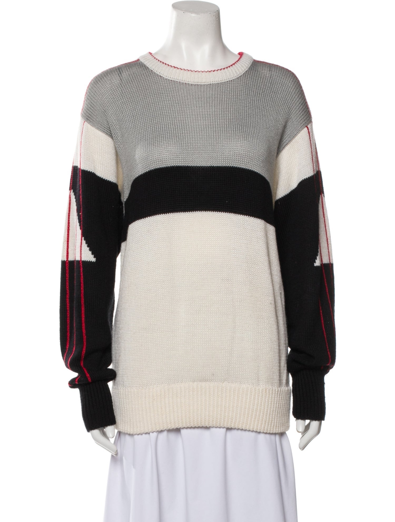 Obermeyer Striped Crew Neck Sweater