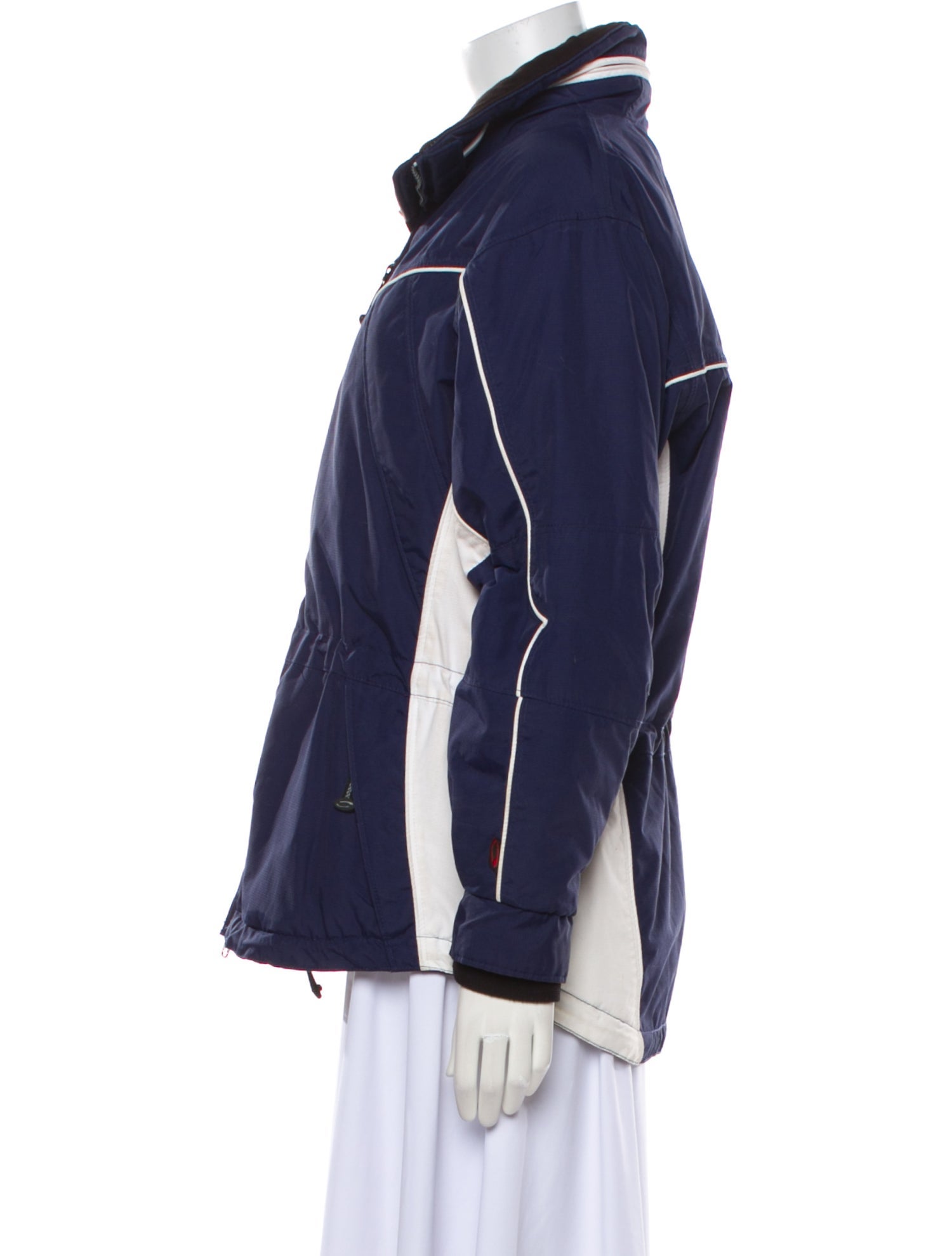 Obermeyer Nylon Striped Bomber Jacket