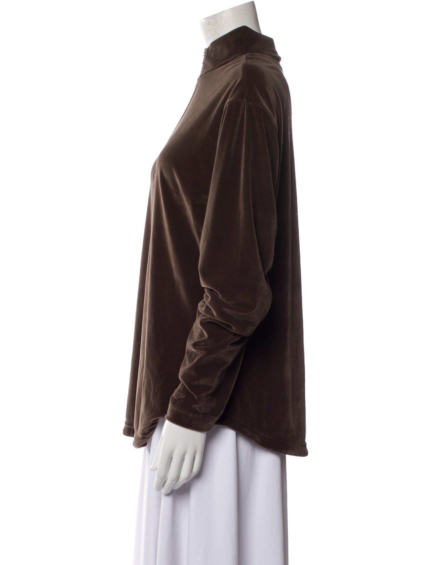 Obermeyer Velour Mock Neck Sweatshirt