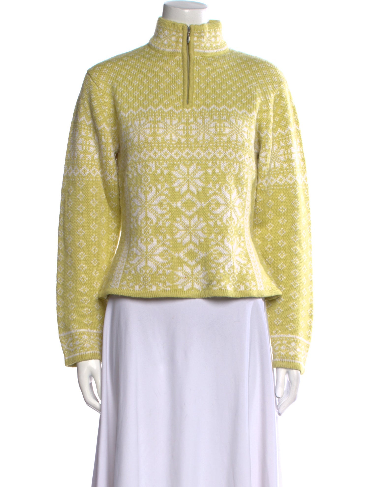 Obermeyer Patterned Mock Neck Sweater