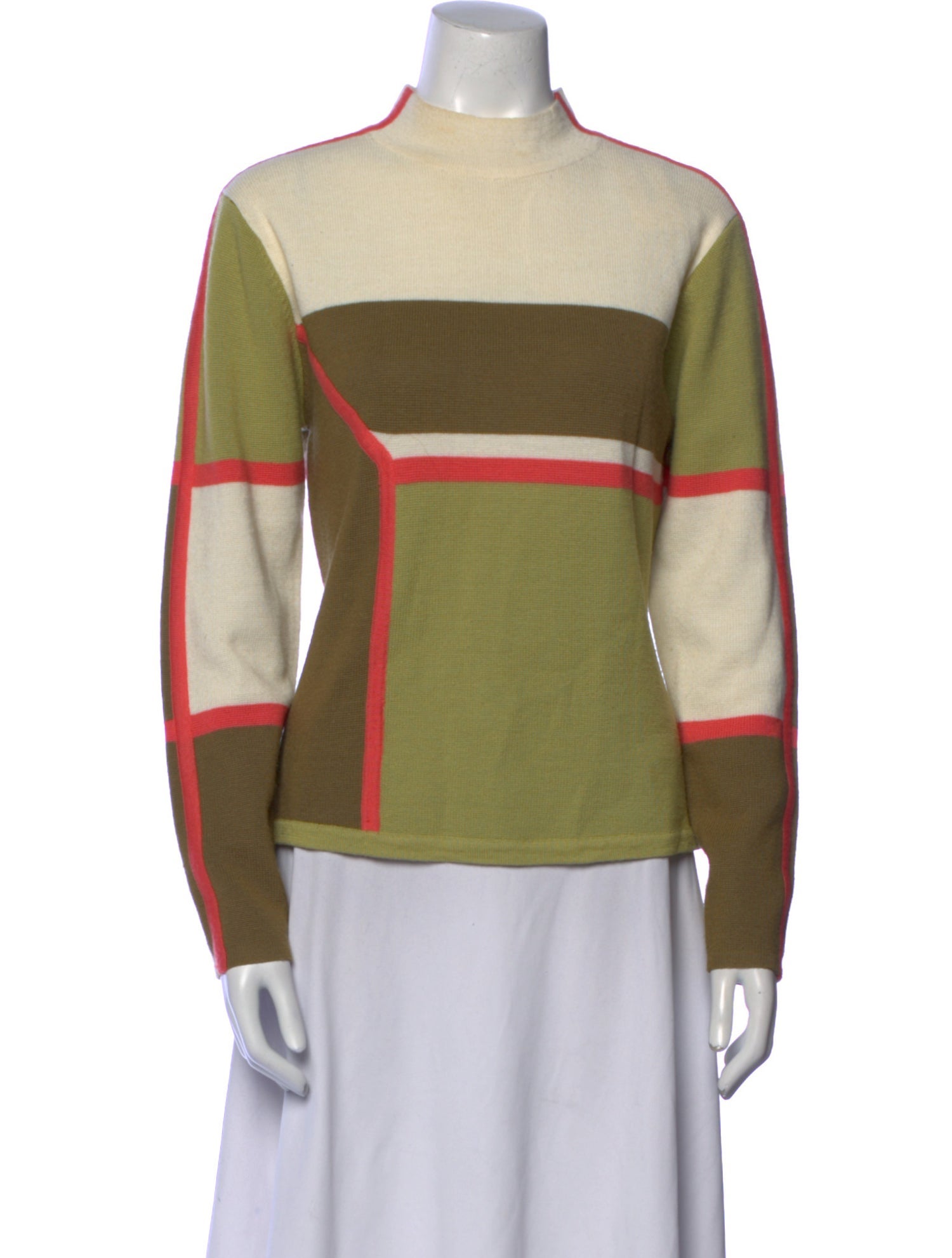 Obermeyer Striped Mock Neck Sweater