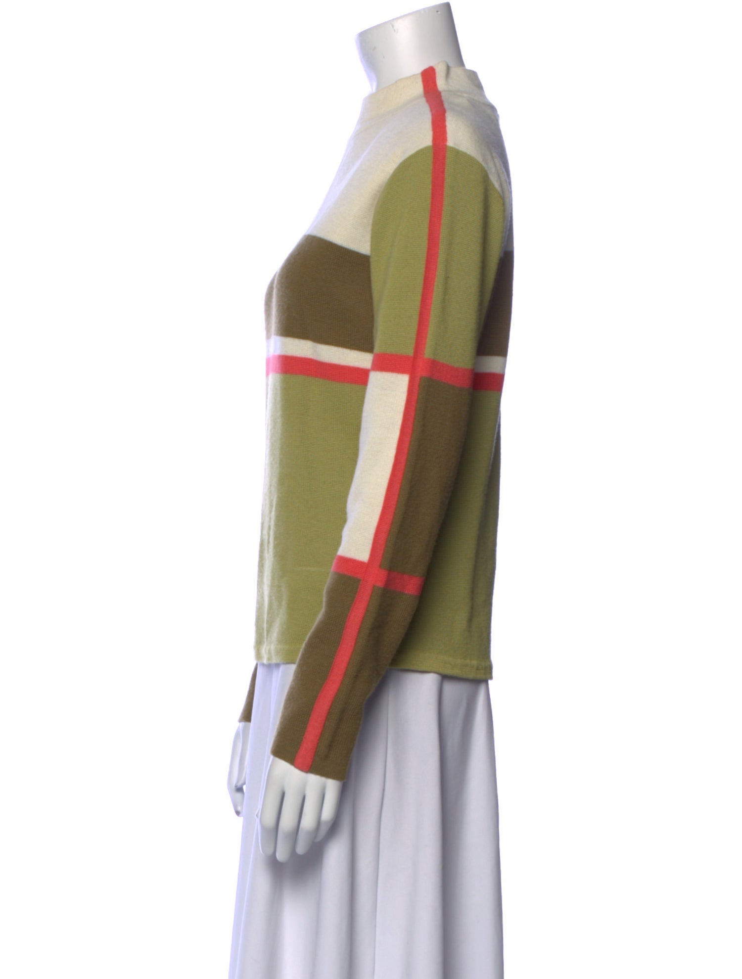 Obermeyer Striped Mock Neck Sweater