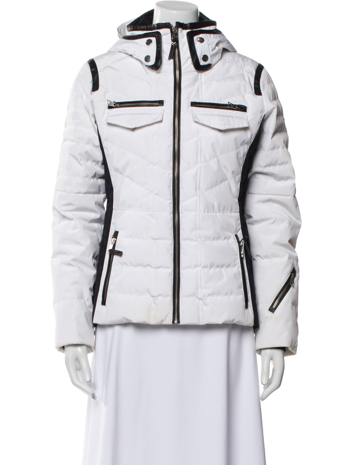 Obermeyer Colorblock Pattern Down Jacket