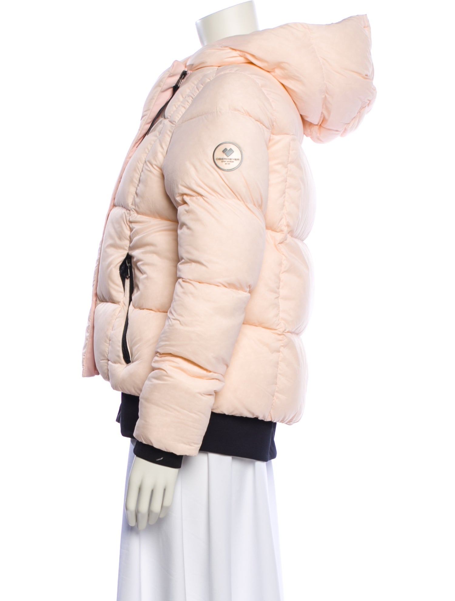 Obermeyer Nylon Striped Down Jacket