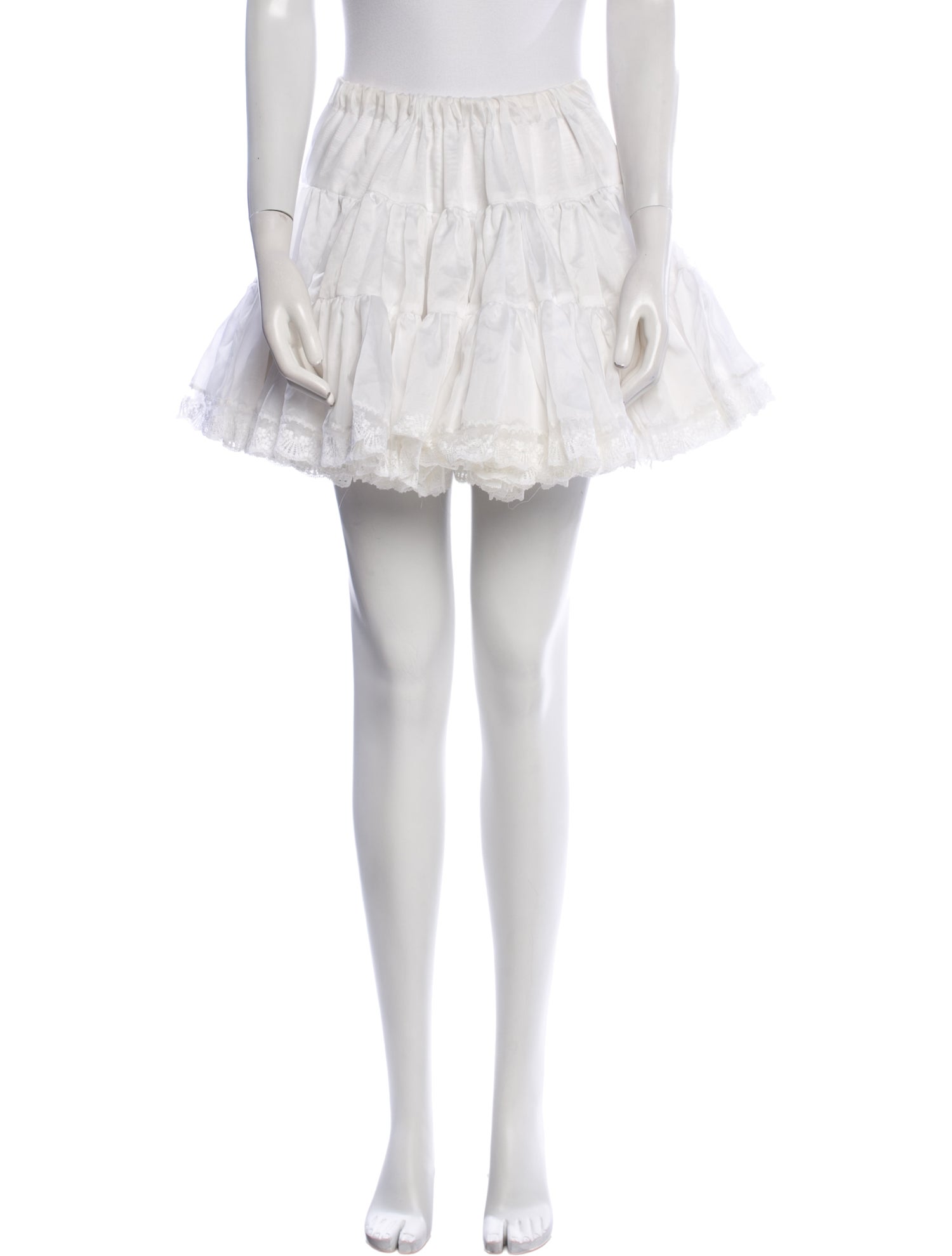 Oliver by Valentino Ruffle Embellishment Mini Skirt