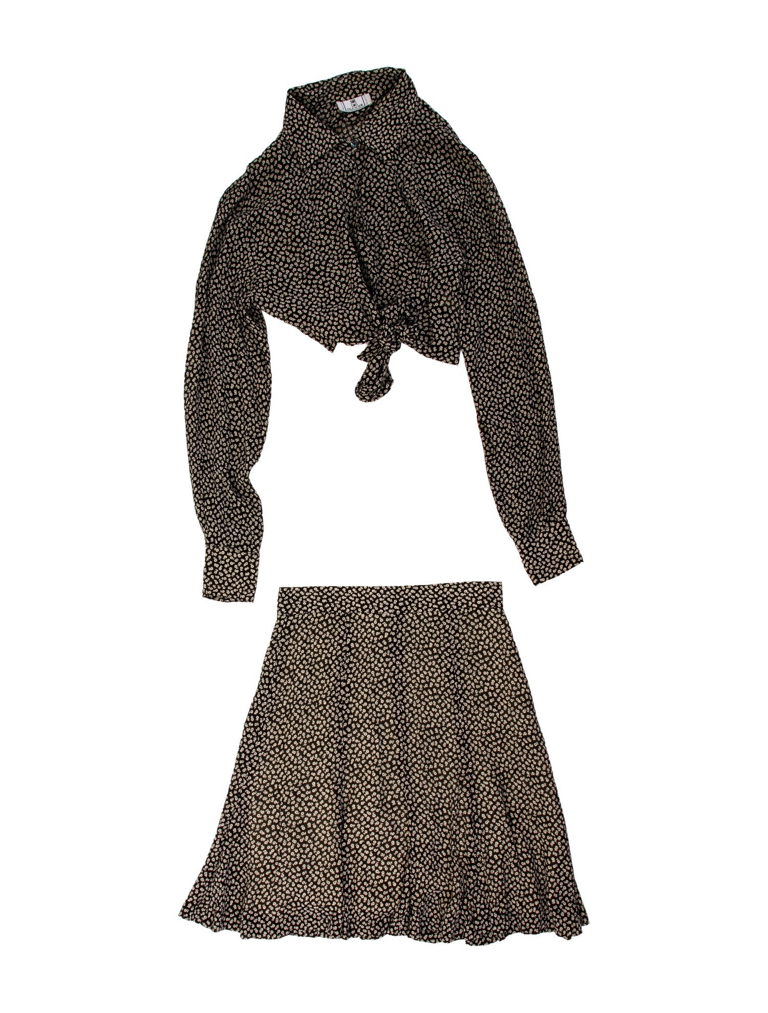 Oliver by Valentino Printed Skirt Suit