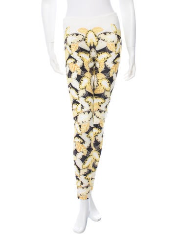 Opening Ceremony Daisy Painted Leaves Fitted Pants w/ Tags