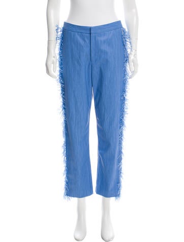 Opening Ceremony Fringe-Trimmed Tailored Pants w/ Tags