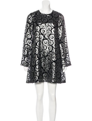 Opening Ceremony Metallic Devoré Dress w/ Tags
