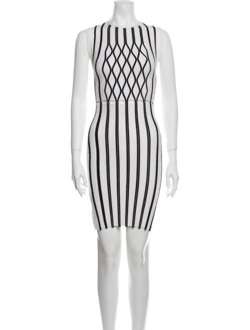 Opening Ceremony Striped Mini Dress White