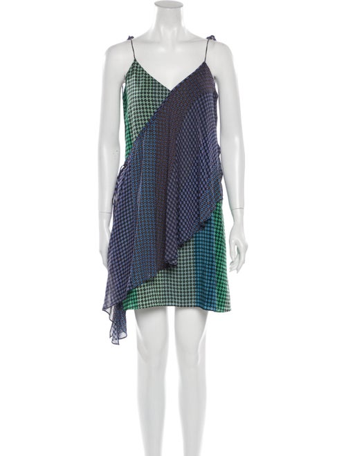 Opening Ceremony Silk Mini Dress Green