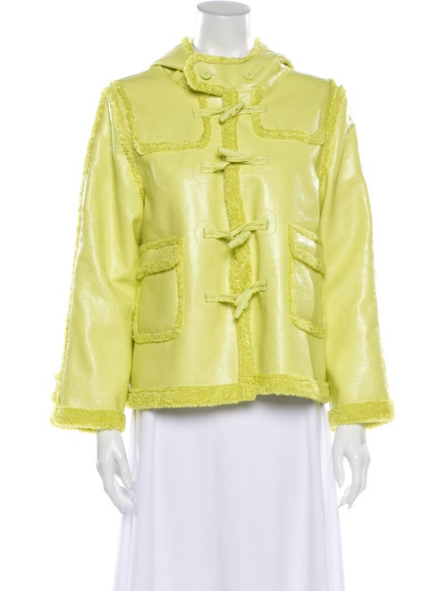 Opening Ceremony Leather Evening Jacket Green