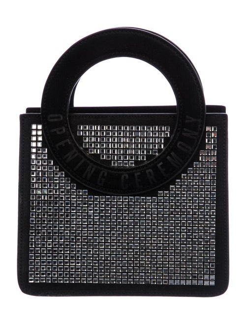 Opening Ceremony Embellished Lynx Bag Black