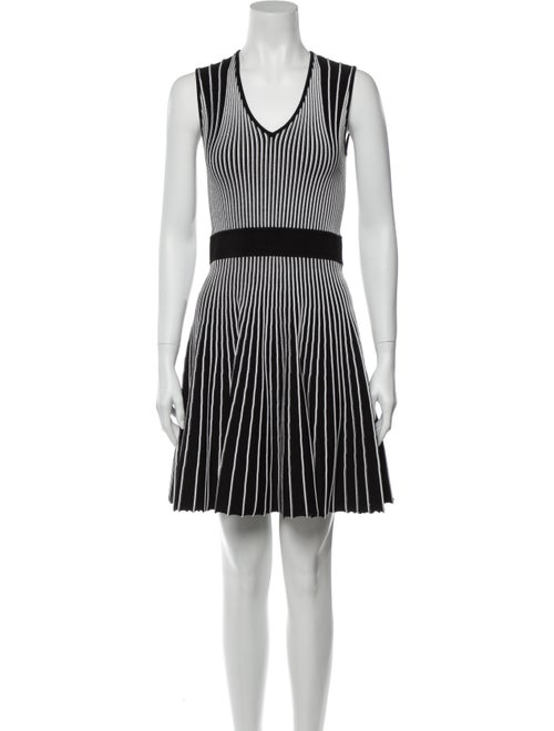 Opening Ceremony Striped Mini Dress Black