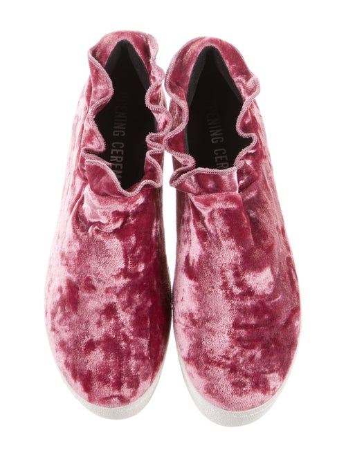 Opening Ceremony Velvet Tie-Dye Print Sneakers