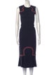 Opening Ceremony Crew Neck Long Dress