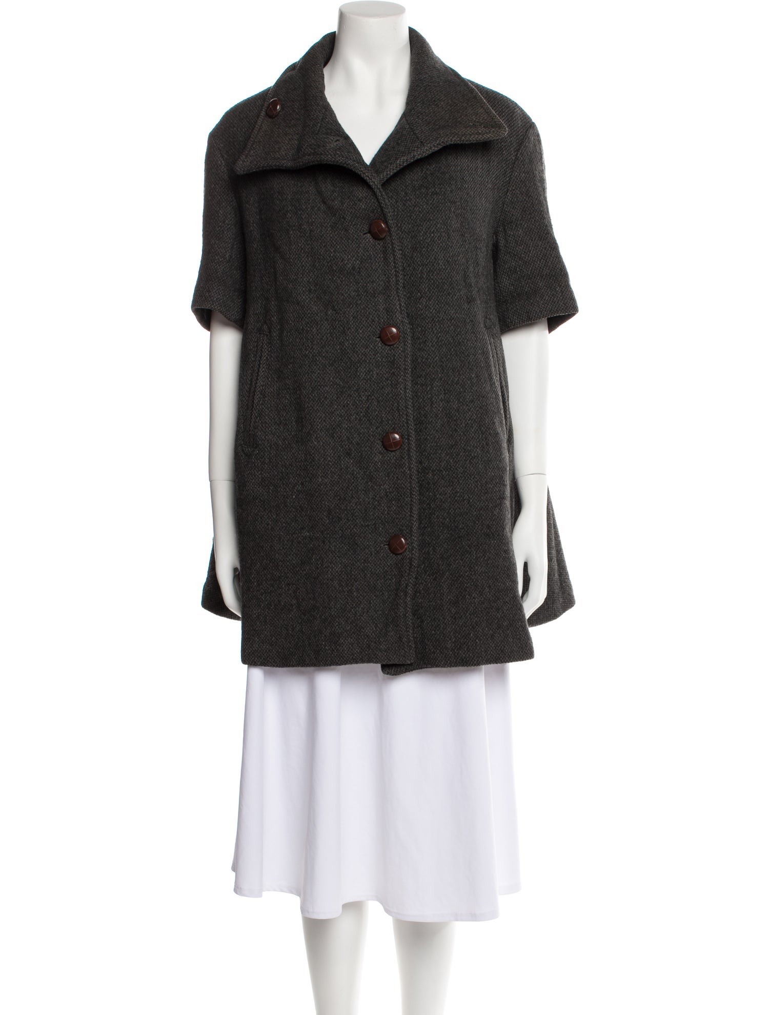 Opening Ceremony Tweed Pattern Coat