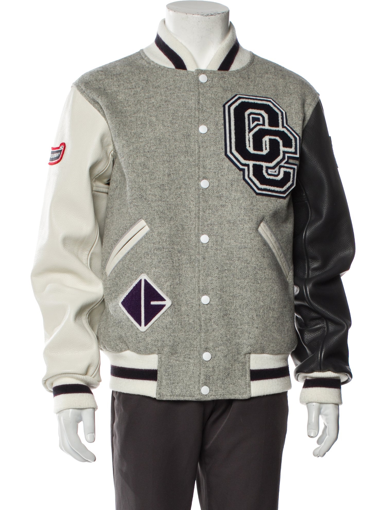 Opening Ceremony Wool Printed Varsity Jacket